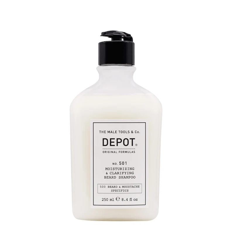Depot No. 501 Moisturizing & Clarifying Beard Shampoo 250ml - shampoo purificante barba