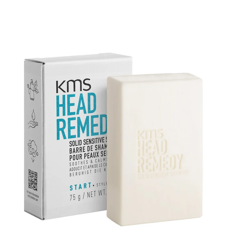 Kms Head Remedy Solid Sensitive Shampoo 75gr - shampoo solido per cuoio capelluto sensibile
