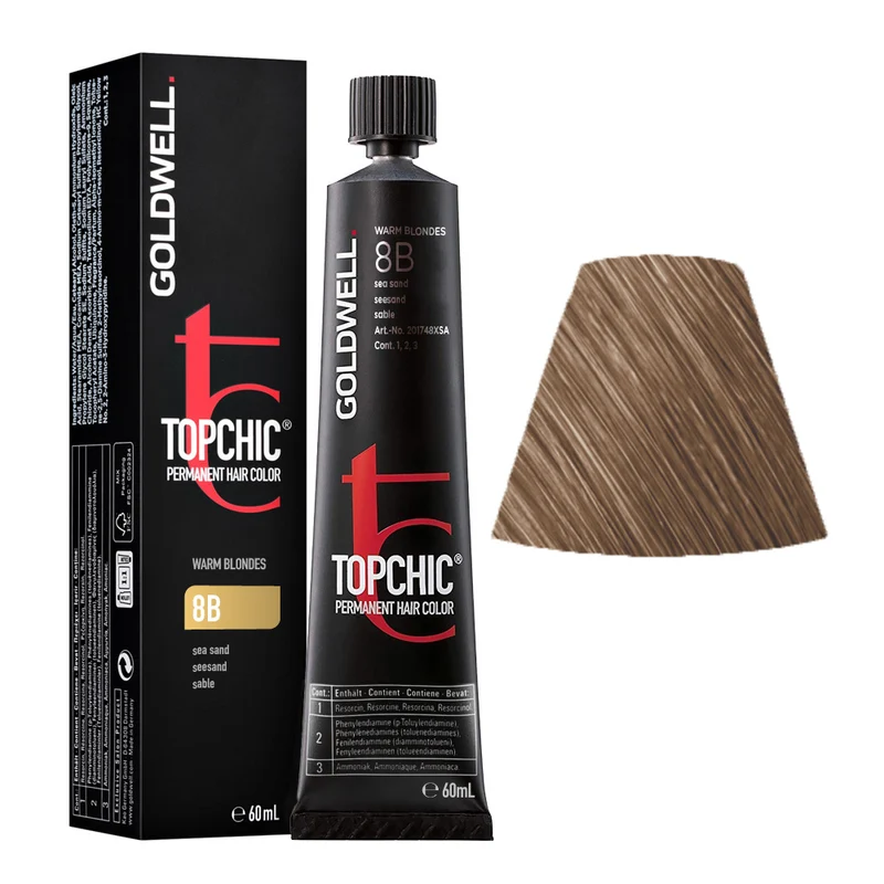 Goldwell Topchic Tube 8B Sea Sand 60ml - colore permanente in tubo