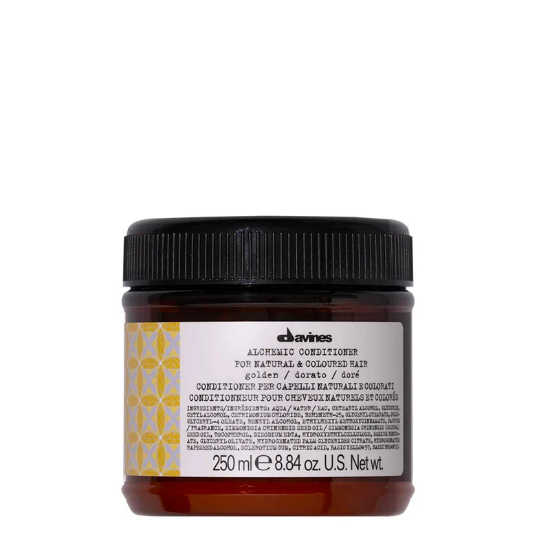 Davines Alchemic Conditioner Golden 250ml - balsamo dorato per capelli biondo-dorato e miele