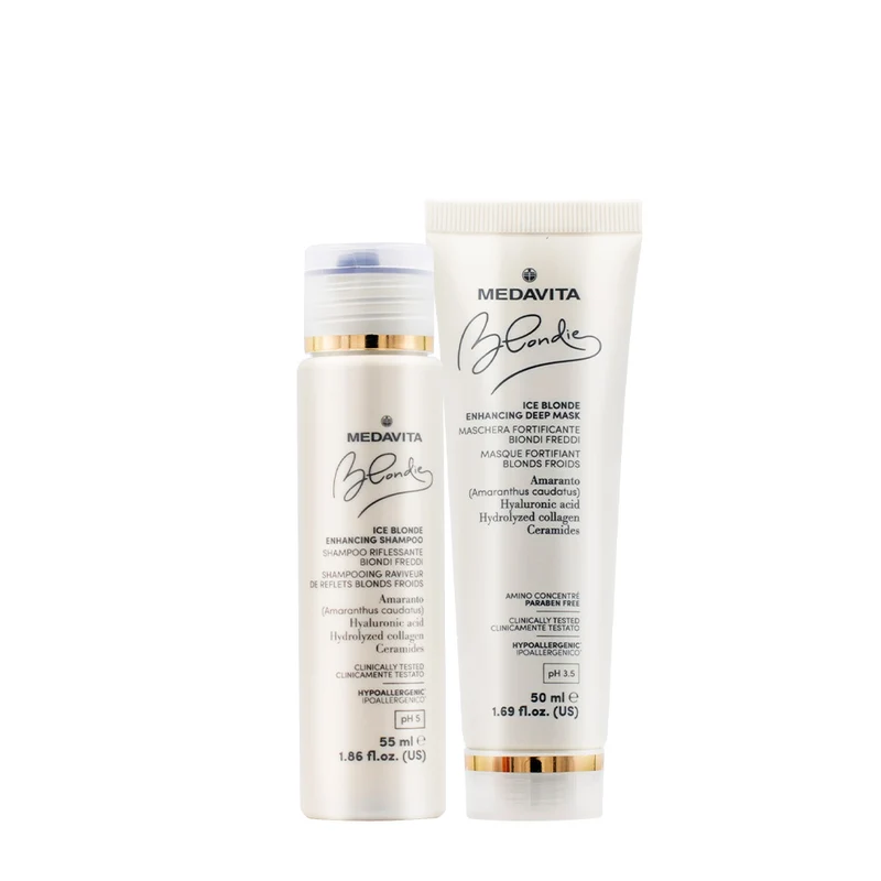 Medavita Blondie Ice Shampoo 55ml e Maschera 50ml Biondi Freddi