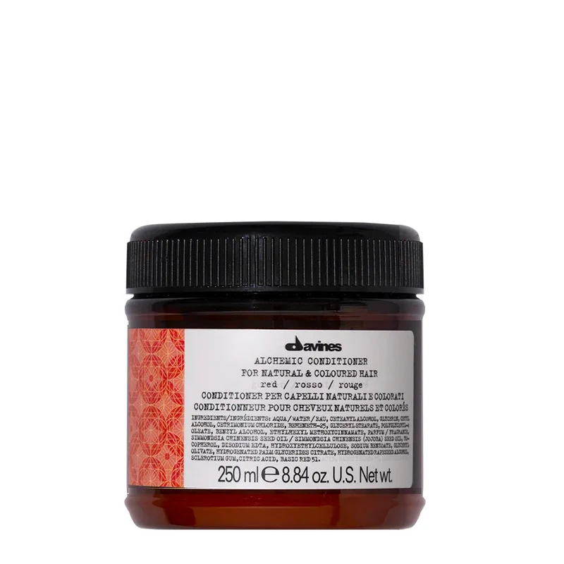 Davines Alchemic Conditioner Red 250ml - balsamo per esaltare i riflessi di capelli rossi o mogano