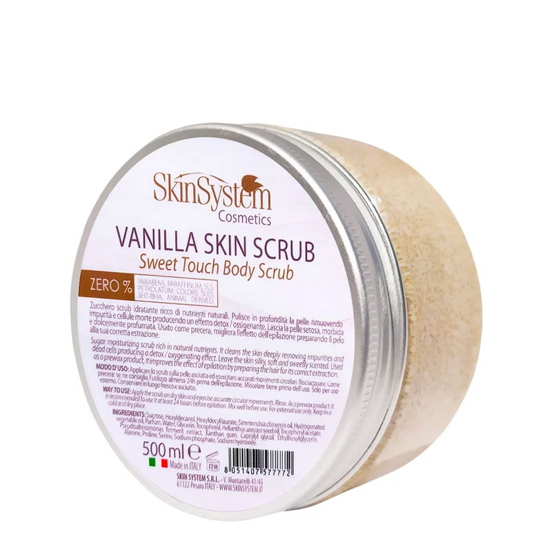 SkinSystem Vanilla Skin Scrub Sweet Touch Body Scrub 500ml - scrub idratante