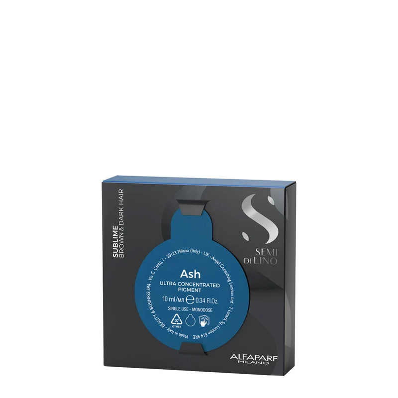 Alfaparf Milano Semi di Lino Sublime Ash Ultra Concetrated Pigment 10ml - pigmento anti-arancio