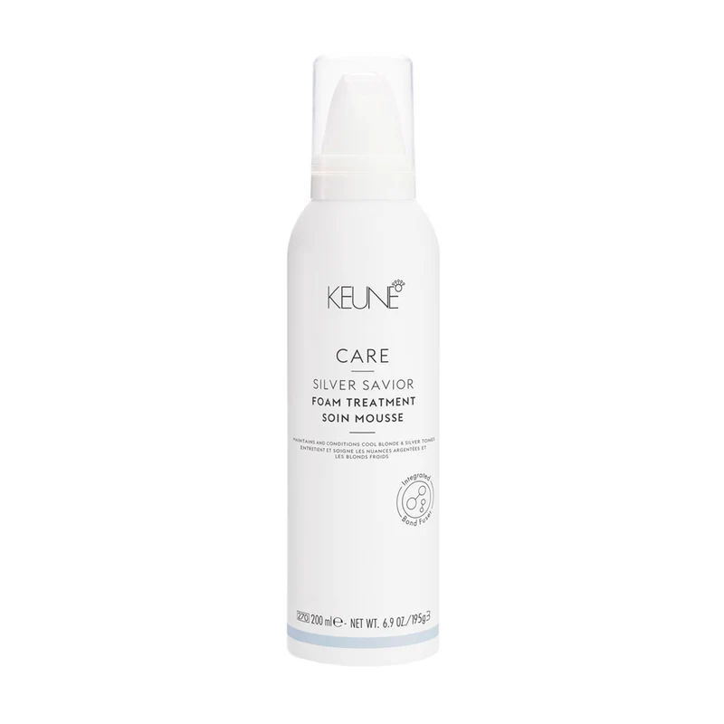 Keune Care Line Silver Savior Foam Treatment 200ml -balsamo antigiallo leave-in a mousse