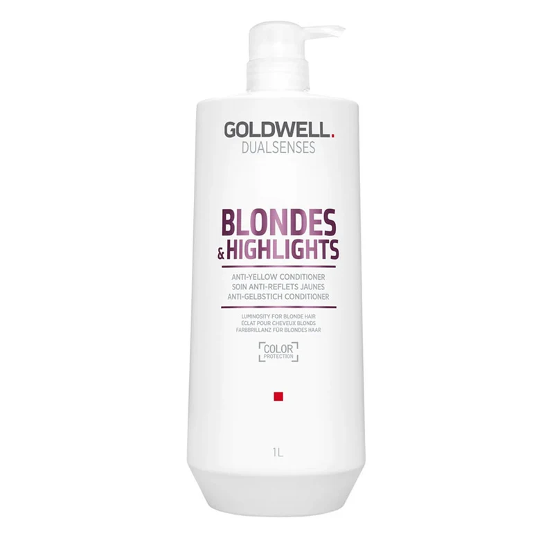 Goldwell Dualsenses Blonde & Highlights Anti-Yellow Conditioner 1000ml - balsamo antigiallo per capelli colorati