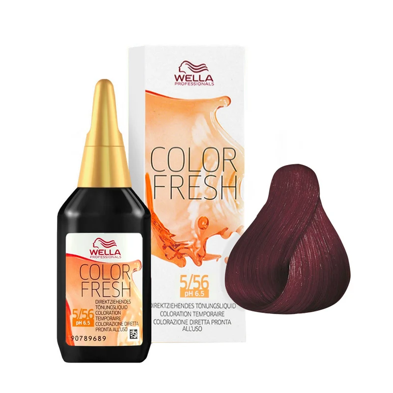 Wella Color Fresh 5/56 Castano Chiaro Mogano Violetto 75ml - riflessante diretto senza ammoniaca