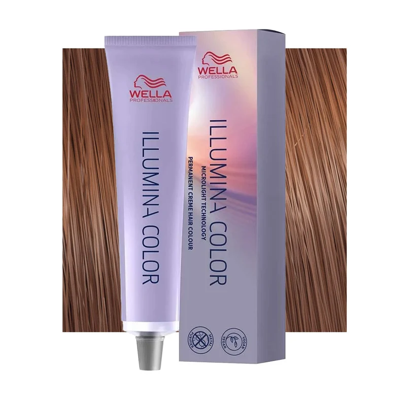Wella Illumina Color 7/53 Biondo Medio Mogano Dorato 60ml - colorazione permanente
