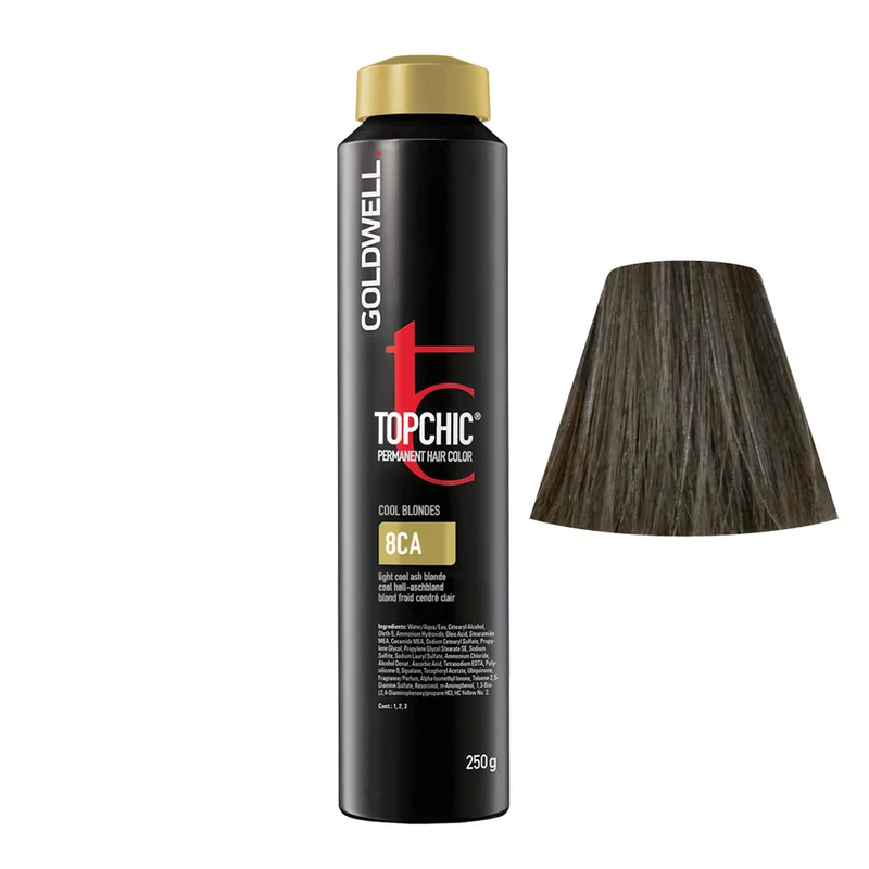 Goldwell Topchic Can 8CA Light Cool Ash Blonde 250gr - colore permanente in bombola