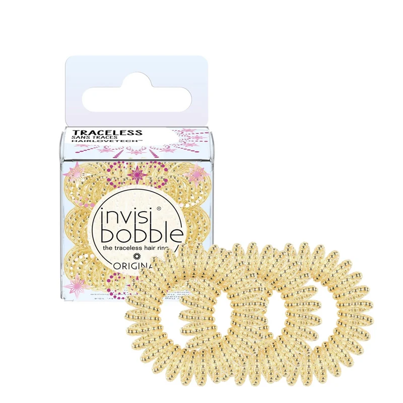 Invisibobble Original Time to Shine Gold Rush 3pz - elastici a spirale