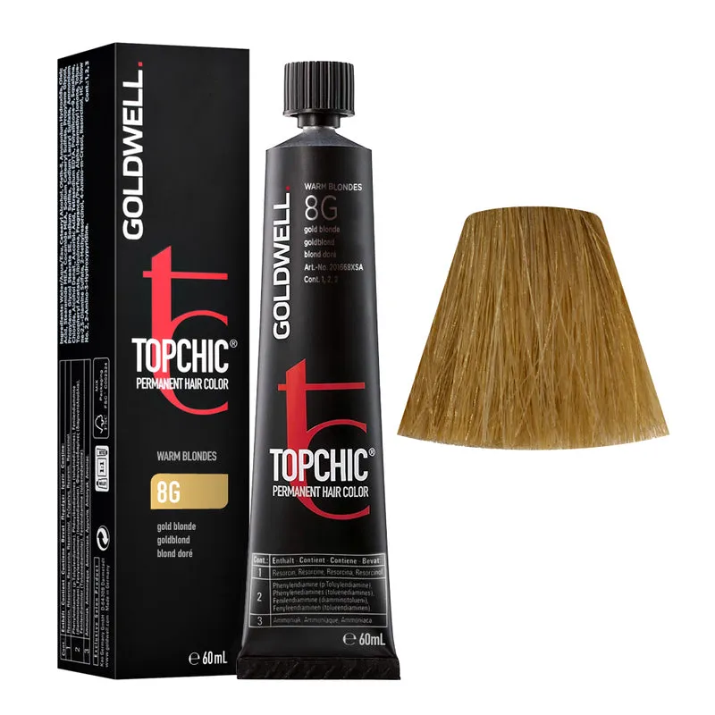 Goldwell Topchic Tube 8G Golden Blonde 60ml - colore permanente in tubo