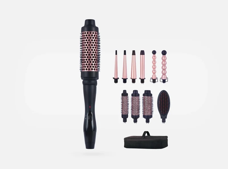 PERFECT BEAUTY SET DI FERRI E SPAZZOLE INTERCAMBIABILI 10 IN 1 WAKE EFFECTS