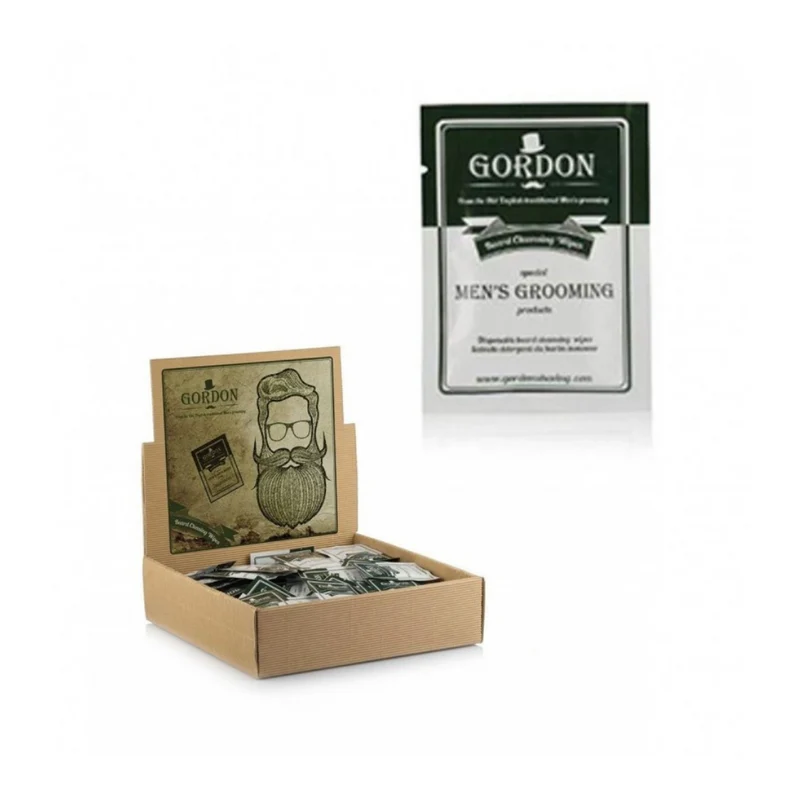 Gordon salviette detergenti barba e baffi 100pz