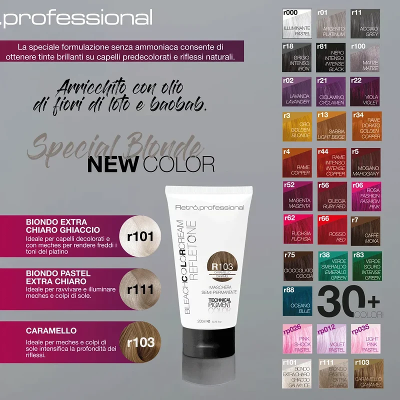 REFLETONE Retrò Professional Maschera Colorante Semi Permanente