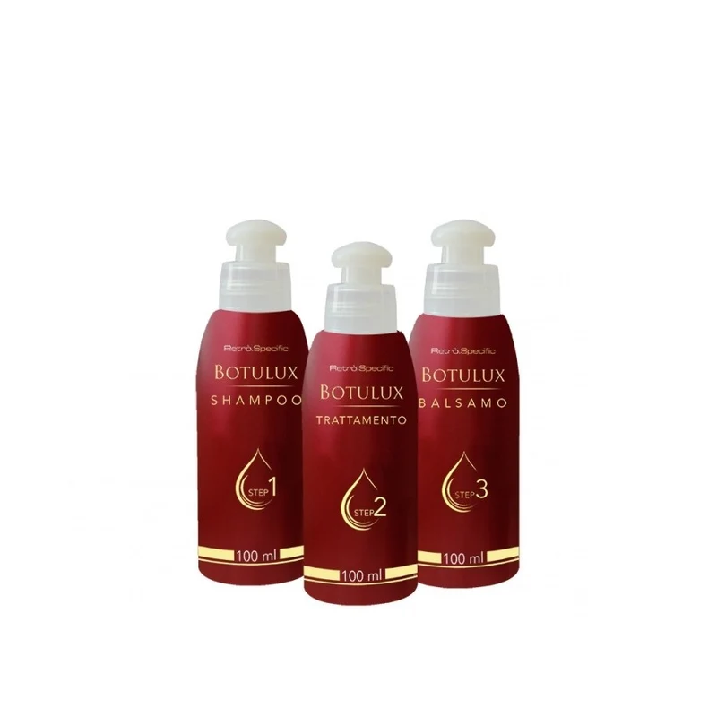 Retrò Professional Botolux Kit 3X100Ml Ricostruttore Keratina Collagene