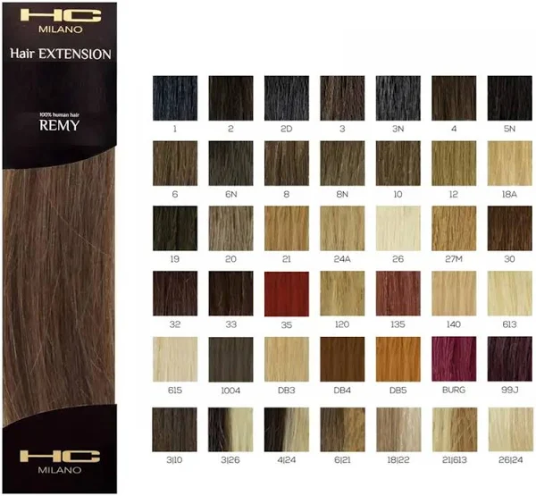 HC MILANO EXTENSION CON CLIP 100% HUMAN HAIR 50-55 CM