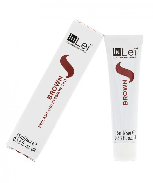 INLEI “BROWN”- TINTA MARRONE PER CIGLIA E SOPRACCIGLIA 15ML