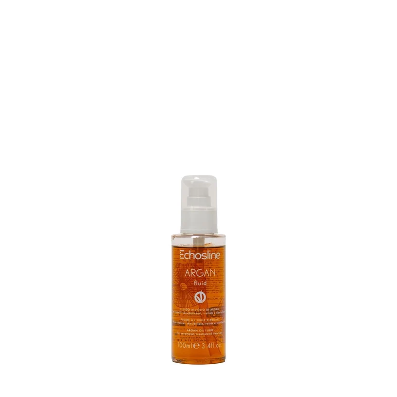 ECHOSLINE FLUIDO ALL'OLIO DI ARGAN PER CAPELLI SENSIBILIZZANTI, TRATTATI E DEVITALIZZATI 100ML