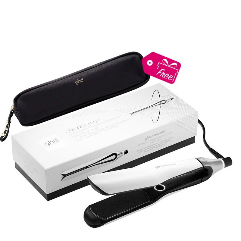 Ghd Chronos Max White + Styler Pouch OMAGGIO