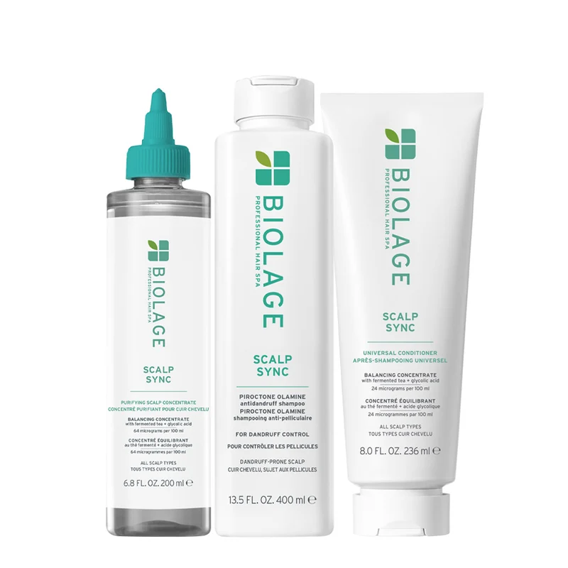 Biolage Professional Hair Spa Pre- Shampoo 200ml Anti-Dandruff Shampoo 400ml Conditioner 236ml - anti forfora