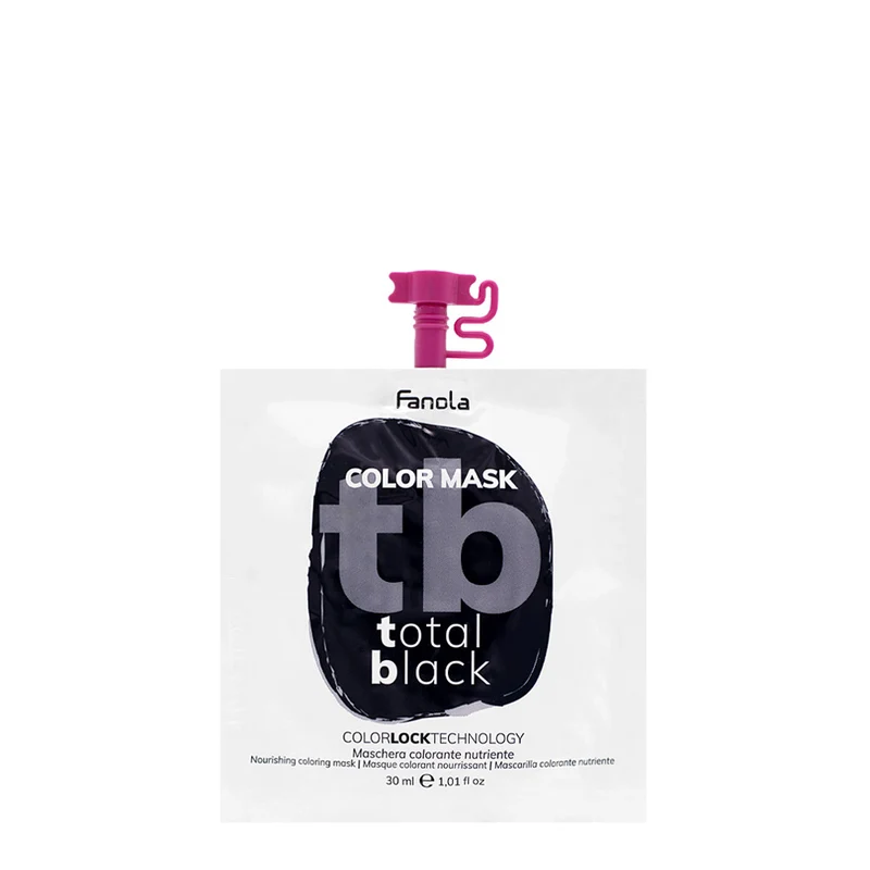 Fanola Color Mask Total Black 30ml - colore semipermanente nero
