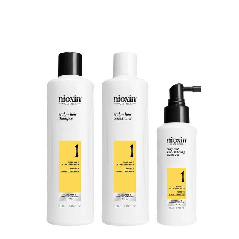 Nioxin Sistema 1 Kit Trifasico 150ml - kit anti assottigliamento lieve