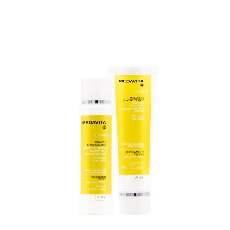 Medavita Curladdict Shampoo per Capelli Ricci 55ml e Maschera 50ml