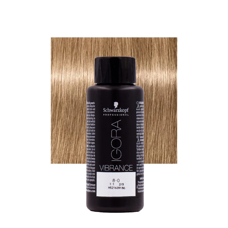 Schwarzkopf Igora Vibrance 8-0 Biondo Chiaro Naturale 60ml - colorazione tono su tono