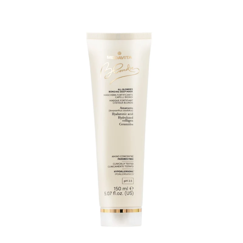 Medavita Blondie All Blondes Bonding Deep Mask 150ml - maschera rimpolpante per tutti i capelli biondi