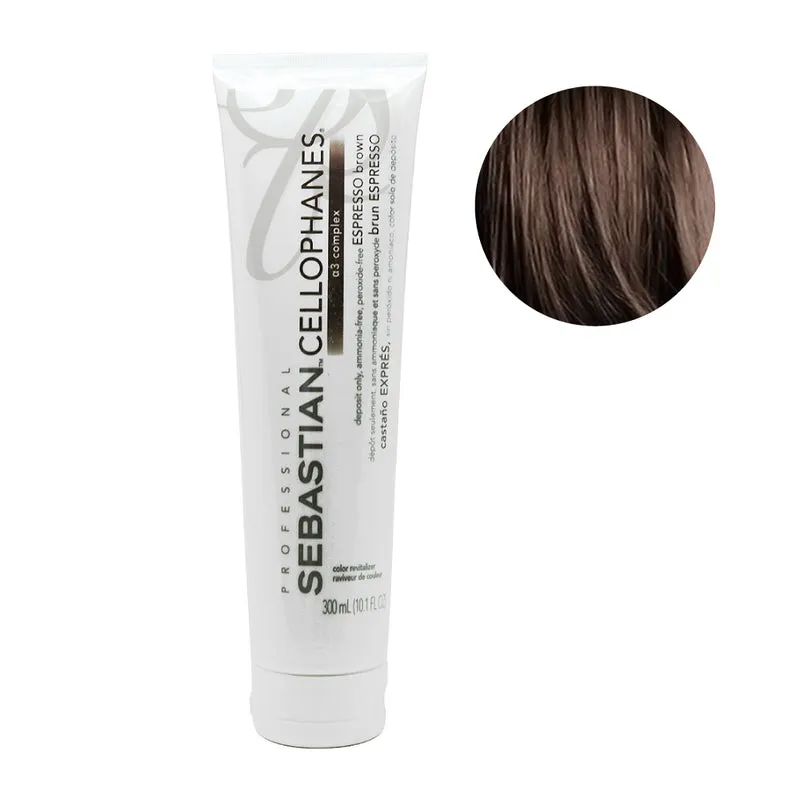 Sebastian Cellophanes Espresso Brown 300ml - maschera colorante ristrutturante