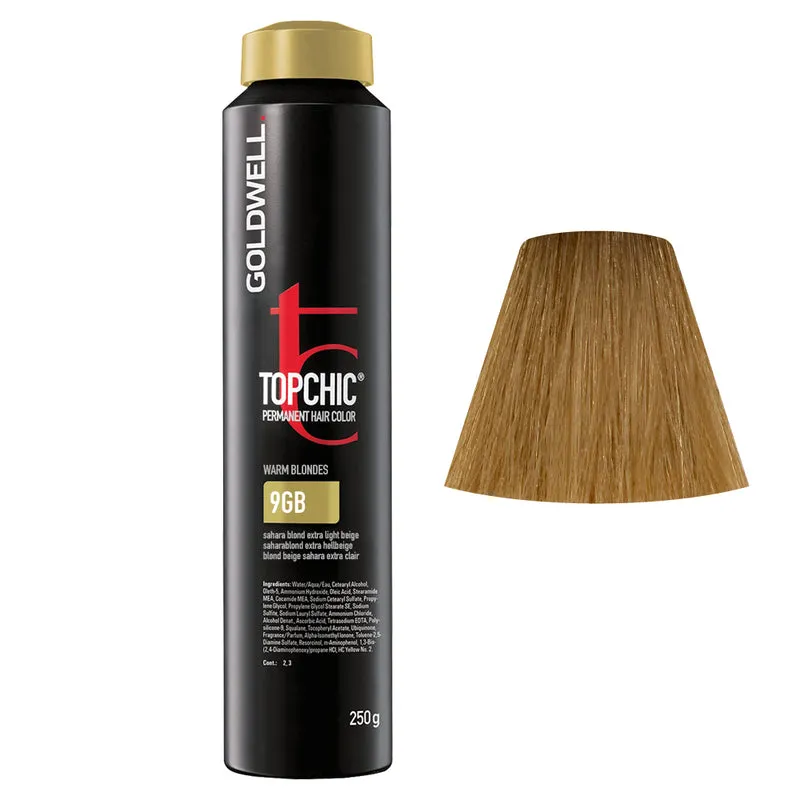Goldwell Topchic Can W9GB Sahara Blonde Extra Light Beige 250gr - colore permanente in bombola