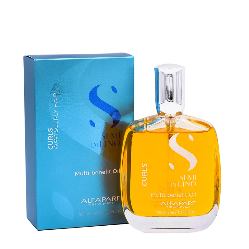 Alfaparf Milano Semi di Lino Curls Multi Benefit Oil 100ml - olio idratante per capelli ricci