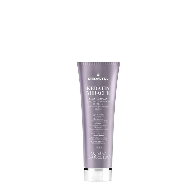 Medavita Lunghezze Keratin Miracle Sleek Hair Mask 50ml - maschera lisciante