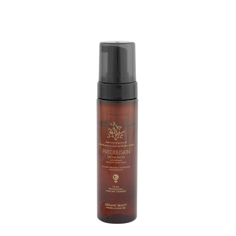 Tecna Preciouskin Sacha Inchi Antioxydant Organic Foam Wash Classic 200ml - mousse naturale corpo