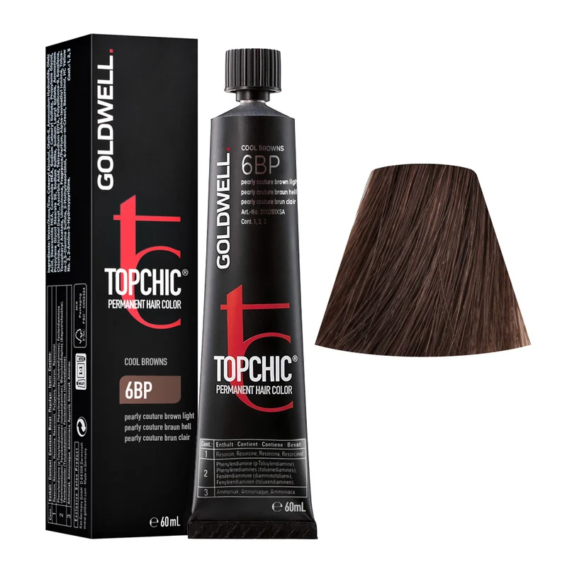 Goldwell Topchic Tube C6BP Pearl Brown Light 60ml - colore permanente in tubo