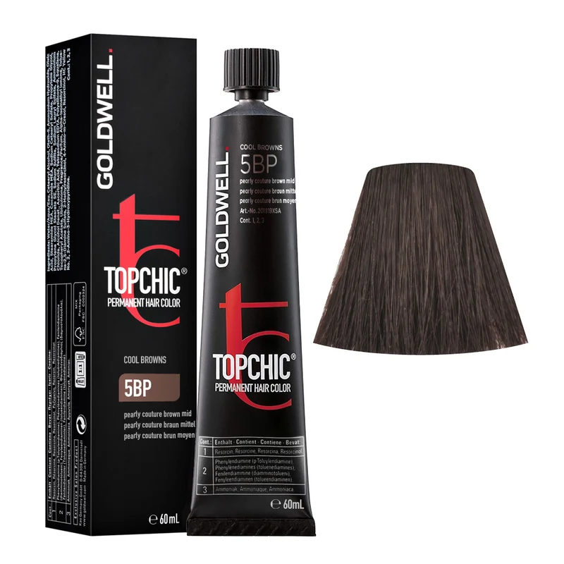 Goldwell Topchic Tube C5BP Pearl Brown Medium 60ml - colore permanente in tubo