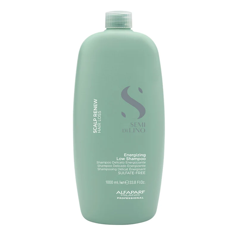 Alfaparf Milano Semi Di Lino Scalp Renew Energizing Low Shampoo 1000ml - shampoo delicato energizzante