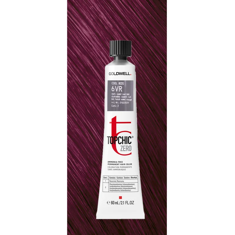 6VR Topchic Zero Cool Reds Dark Violet Red Blonde tb 60ml - colorazione permanente senza ammoniaca