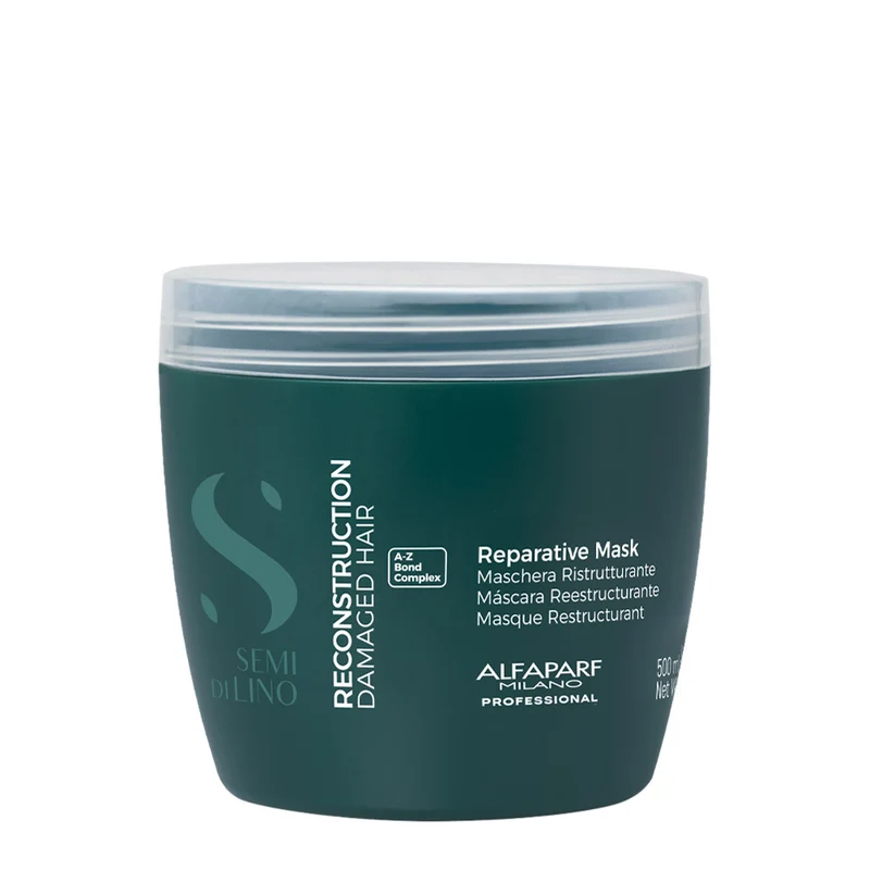 Alfaparf Milano Semi di Lino Reconstruction Reparative Mask 500ml - maschera ristrutturante capelli da medi a spessi