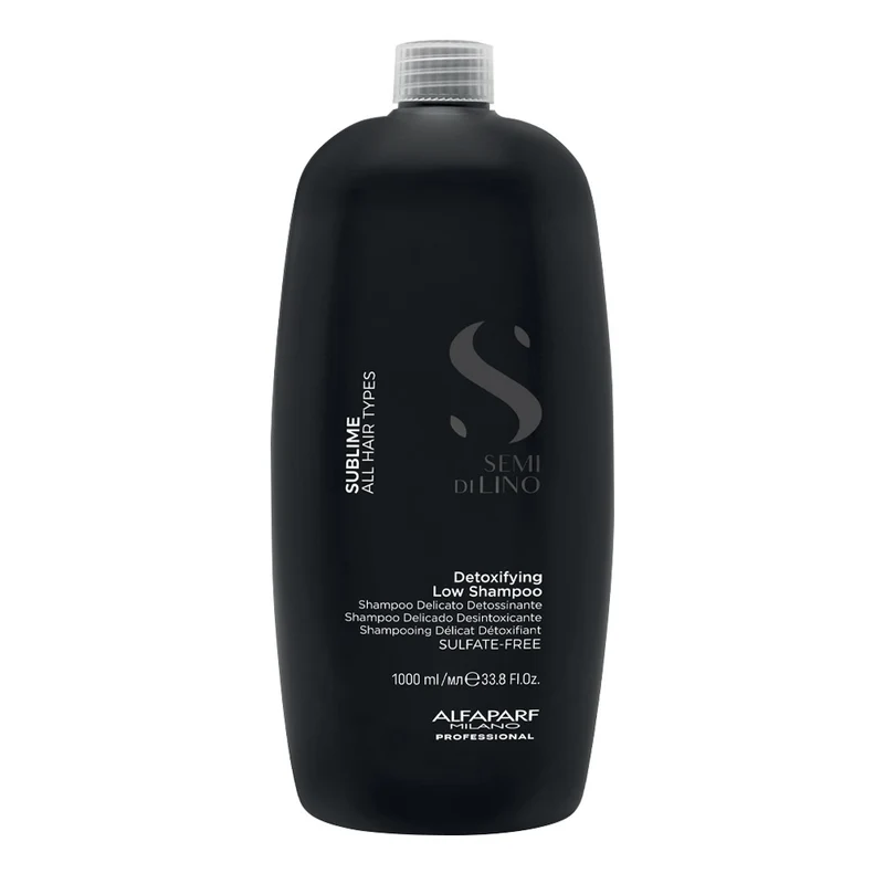 Alfaparf Milano Semi Di Lino Sublime Detoxifying Low Shampoo 1000ml - shampoo delicato detossinante