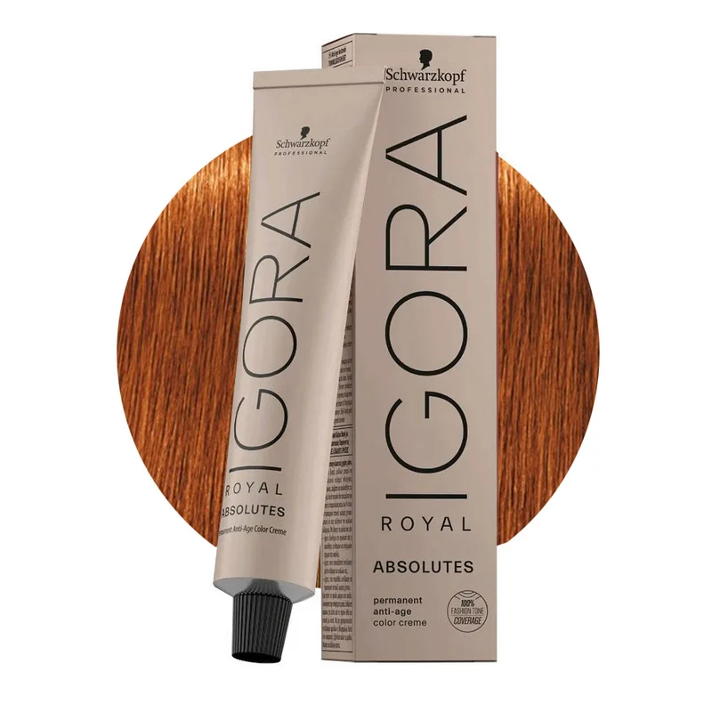 Schwarzkopf Igora Royal Absolutes 7-70 Biondo Medio Rame Naturale 60ml - colorazione permanente