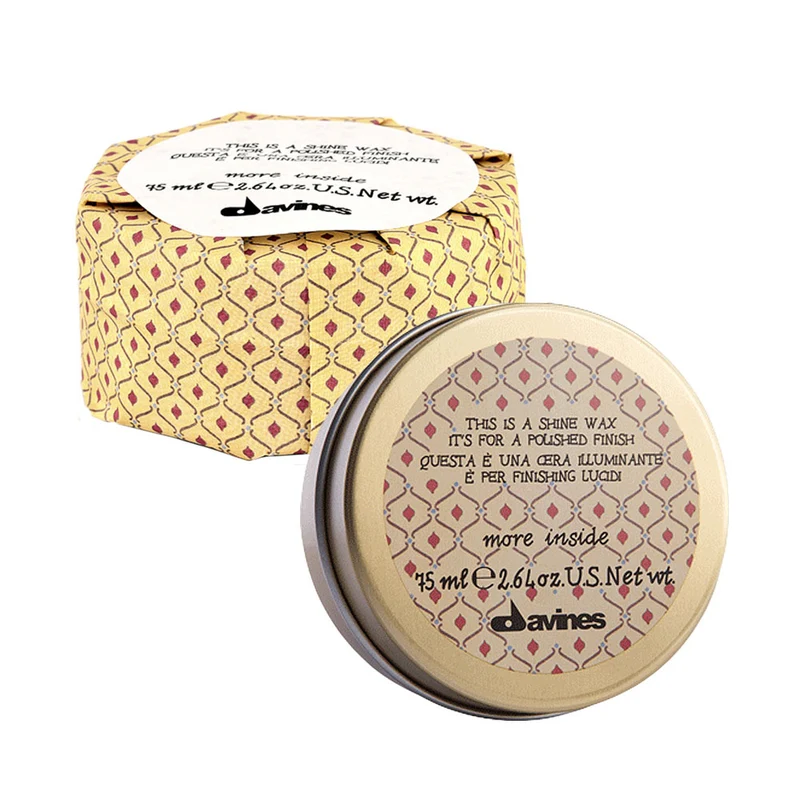 Davines More Inside Shine Wax 75ml - cera illuminante a tenuta leggera effetto lucido