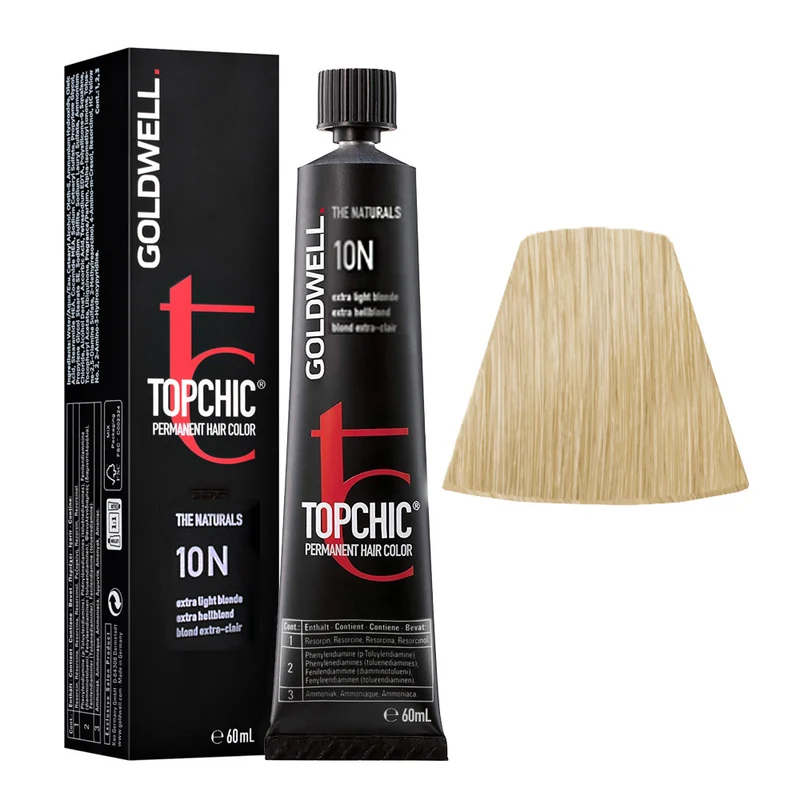 Goldwell Topchic Tube 10N Extra Light Blonde 60ml - colore permanente in tubo