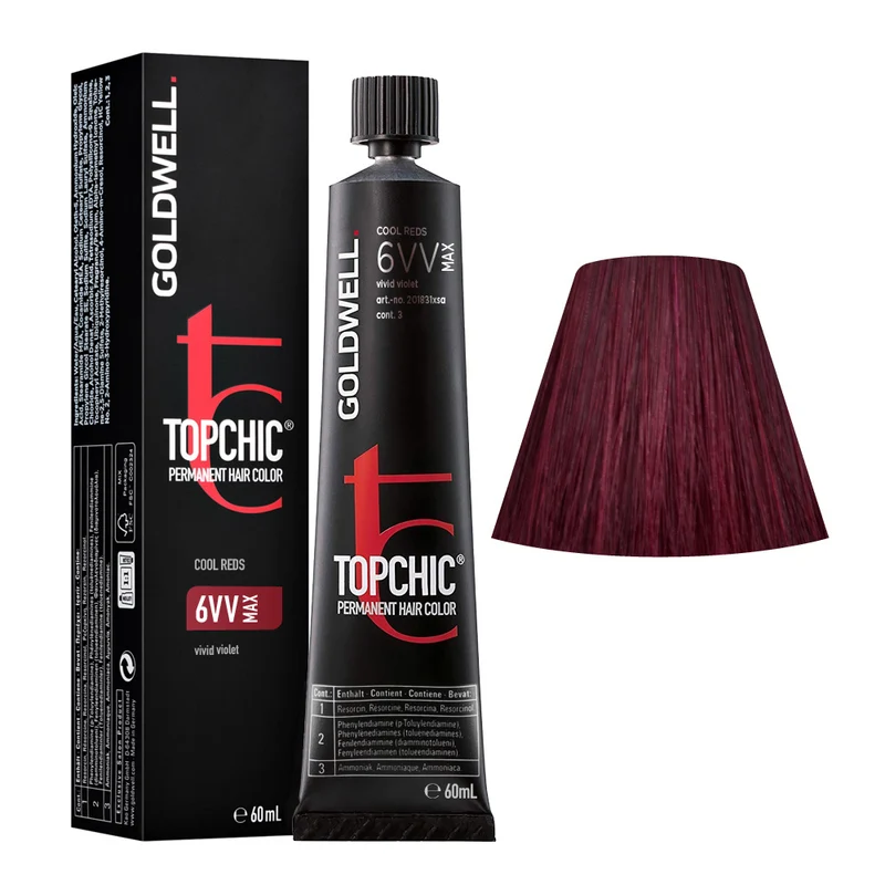 Goldwell Topchic Tube C6VV Max Vivid Violet 60ml - colore permanente in tubo