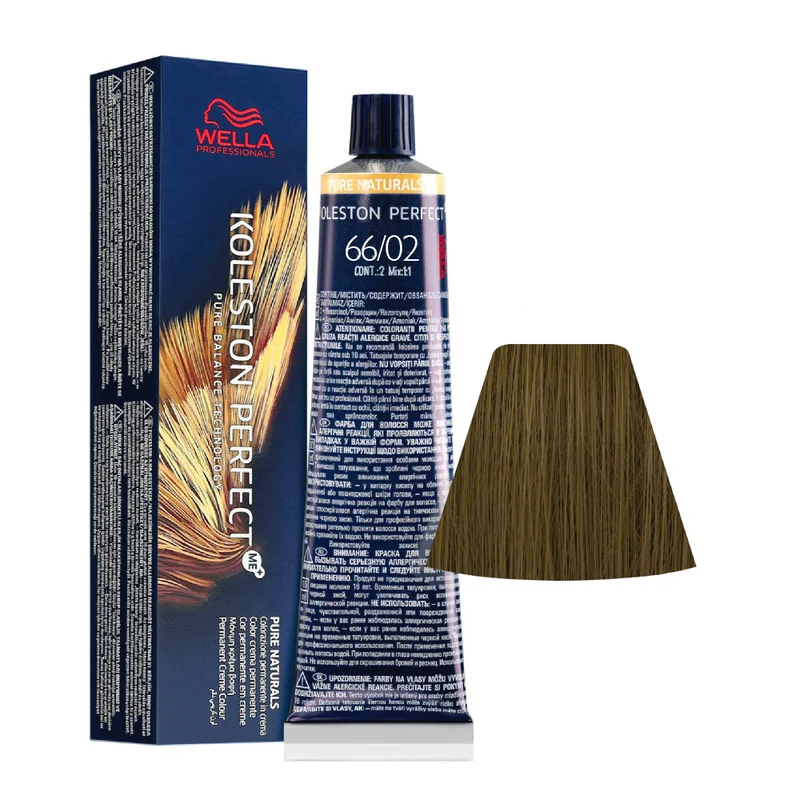 Wella Koleston Perfect Me+ Pure Naturals 66/02 Biondo Scuro Intenso Naturale Matte 60ml - colorazione permanente