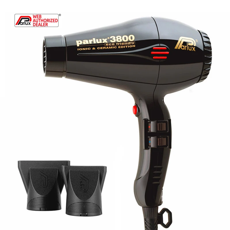Parlux 3800 EcoFriendly Ionic & Ceramic Nero - asciugacapelli professionale
