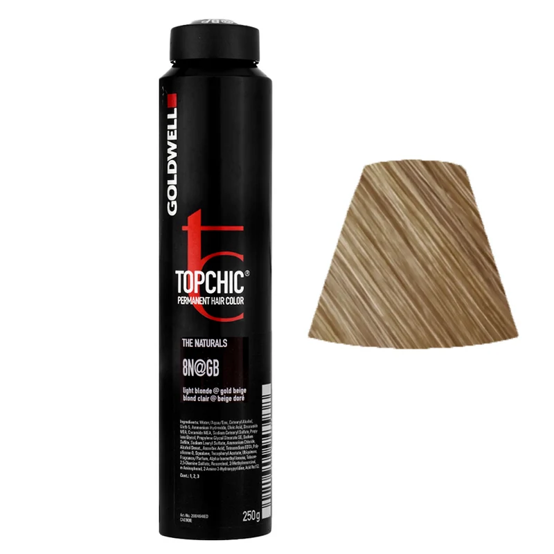 Goldwell Topchic Can 8N@GB Light Blonde Elumenated Gold Beige 250gr - colore permanente in bombola