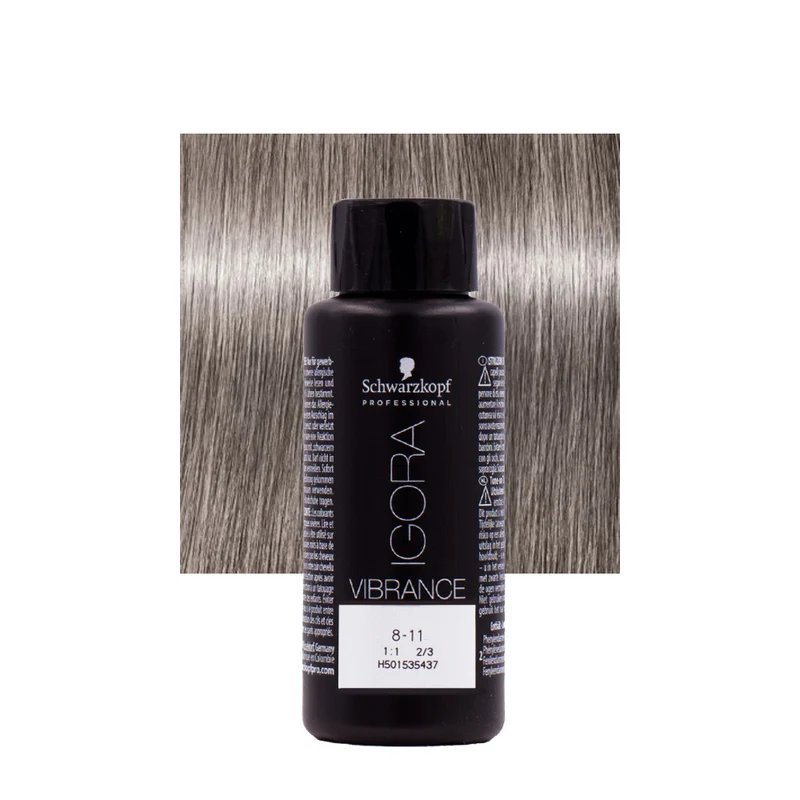 Schwarzkopf Igora Vibrance 8-11 Biondo Chiaro Cendrè Extra 60ml - colorazione tono su tono