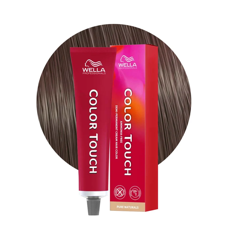 Wella Color Touch Pure Naturals 6/05 Biondo Scuro Naturale Mogano 60ml - colore semipermanente senza ammoniaca