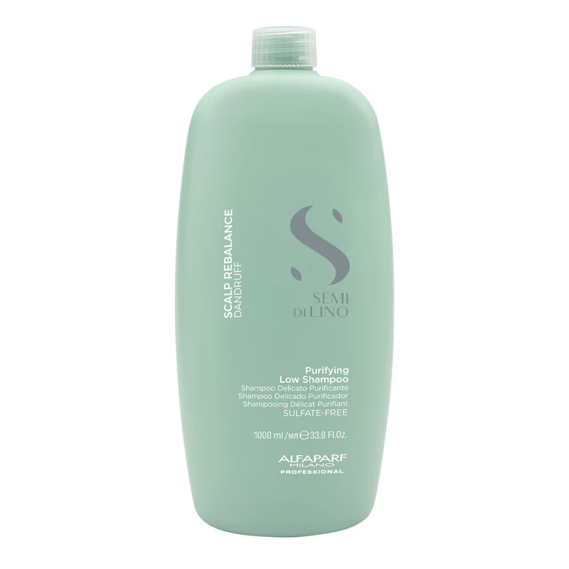 Alfaparf Milano Semi Di Lino Scalp Rebalance Purifying Low Shampoo 1000ml - shampoo delicato purificante